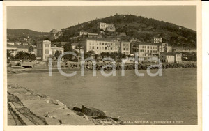 Cartolina originale da collezione 1930 ca ONEGLIA IM Passeggiata a mare Cartolina postale VINTAGE FP NV 1