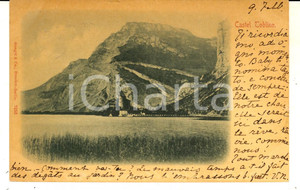 Cartolina originale da collezione 1902 CASTEL TOBLINO TN Veduta panoramica con il lago  Cartolina FP VG 1