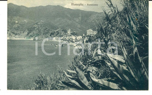 Cartolina originale da collezione 1941 MONEGLIA GE Panorama con il mare Cartolina postale FP VG 1