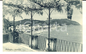 Cartolina originale da collezione 1941 MONEGLIA GE Panorama con terrazza sul mare Cartolina postale FP VG 1