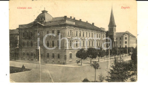Cartolina originale da collezione 1910 ca ZAGABRIA / ZAGREB Croazia Uciteljski dom Cartolina VINTAGE FP VG 1