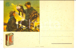 Cartolina originale da collezione 1960 ca MILANO Polvere da sparo NC per caccia e tiro Cartoncino pubblicitario 1