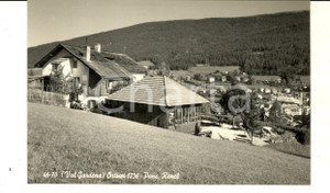 Cartolina originale da collezione 1955 ORTISEI BZ Panorama in VAL GARDENA con Pensione RENEL Cartolina FP VG 1