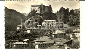 Cartolina originale da collezione 1953 STENICO TN Panorama del paese con il castello Cartolina postale FP VG 1