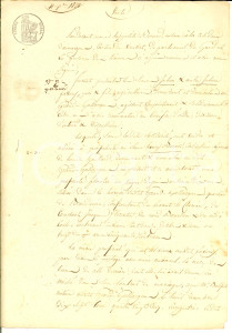 Documento originale, autentico 1828 GALLARGUESLEMONTUEUX Julien FAVERES vende podere a Henri BERARD 1
