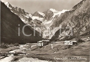 Cartolina originale da collezione 1960 COGNE AO Panorama con Chalet VALNONTEY Cartolina FG VG 1