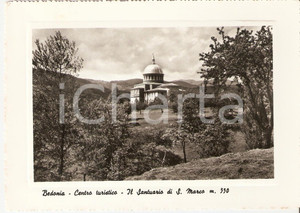 Cartolina originale da collezione 1958 BEDONIA PR Santuario di SAN MARCO Panorama Cartolina FG VG 1
