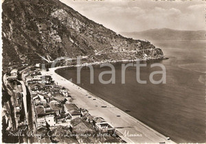 Cartolina originale da collezione 1953 SCILLA RC Lungomare e Stretto di MESSINA Cartolina FG VG 1