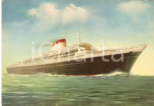 Cartolina originale da collezione 1960 ca MARINA MERCANTILE Transatlantico Leonardo DA VINCI Navigazione ITALIA FG 1