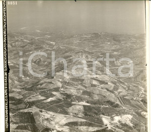 Fotografia d epoca originale 1950 ca VERGATO  PIANORO BO Fotografia aerea dell Appennino 22x23 cm 1