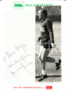 Autografo originale 1970 ca CALCIO JUVENTUS Foto di José ALTAFINI con dedica AUTOGRAFO 1