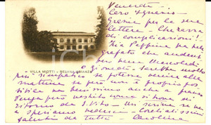Cartolina originale da collezione 1933 BESANA BRIANZA Villa MIOTTI Cartolina Carolina MIOTTI ? VINTAGE FP 1