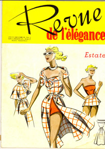 Giornale, rivista storica 1952 REVUE DE L ELEGANCE Abiti da villeggiatura Rivista ILLUSTRATA anno III 12 1
