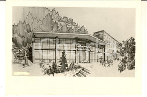 Materiale pubblicitario d’epoca 1960 ca CELLE LIGURE Opera Pia per la Cura Balneare Cartolina padiglione SESSA 1