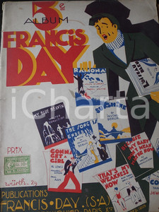 Oggetto da collezione cartaceo 1927 5° Album FRANCIS DAY per piano  20 spartiti DANNEGGIATO 44 pp. 1