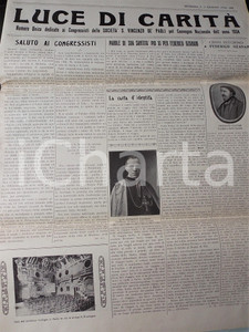 Giornale, rivista storica 1934 MODENA LUCE DI CARITA  Numero Unico Congresso Società S. VINCENZO DE  PAOLI 1