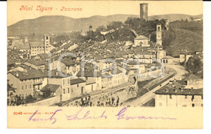 Cartolina originale da collezione 1903 NOVI LIGURE AL Panorama dall alto Cartolina postale FP VG 1