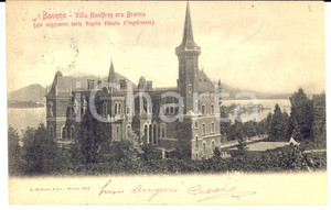 Cartolina originale da collezione 1902 BAVENO VB Villa HENFREY ora BRANCA Cartolina postale  FP VG 1
