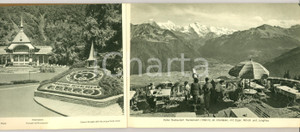 Materiale pubblicitario d’epoca 1950 ca BERNER OBERLAND 55 Photos Album illustrato TURISMO VINTAGE 1