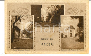 Cartolina originale da collezione 1944 ASCEA SA Vedutine con piazza del Littorio Cartolina RARA FP 1