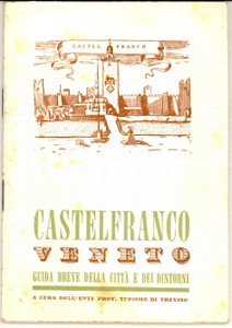 Materiale pubblicitario d’epoca 1965 ENIT CASTELFRANCO VENETO TV Guida della città ILLUSTRATA VINTAGE pp. 50 1