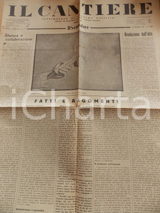 Giornale, rivista storica 1934 IL CANTIERE Sessualità  e Fascismo Giornale politico Anno I n° 12 1