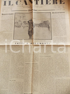 Giornale, rivista storica 1934 IL CANTIERE Corporativismo  Fascismo e romanità  Giornale Anno I n° 16 1