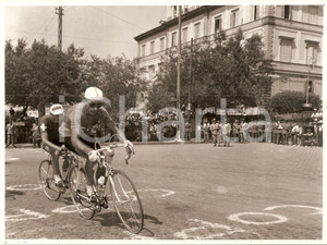 Fotografia d epoca originale 1955 FRASCATI Mondiali CICLISMO Pasquale FORNARA durante la gara Foto 1