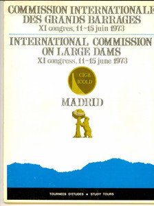 Libro, pubblicazione d epoca 1973 MADRID International Commission Large Dams  Study tours 38 pp. ILLUSTRATED 1