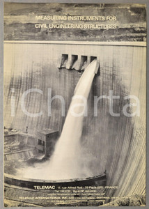Materiale pubblicitario d’epoca 1965 ca PARIS TELEMAC Measuring instruments for civil engineering Brochure 1