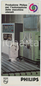 Materiale pubblicitario d’epoca 1980 ca PHILIPS Produzione per automazione macchine utensili Pieghevole 1
