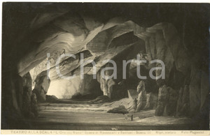Fotografia d epoca originale 1924 MILANO Teatro alla SCALA L Oro del Reno  Scena III Foto PAGANINI 1