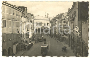 Cartolina originale da collezione 1948 UDINE Veduta di via MERCATO VECCHIO Cartolina ANIMATA FP VG 1