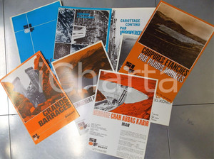 Materiale pubblicitario d’epoca 1970 ca PARIS Entreprise BACHY Grands barrages Lotto fascicoli PUBBLICITARI 1