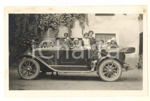 Fotografia d epoca originale 1925 STRESA VB Automobile con pilota e famiglia Fotografia VINTAGE 11x6 1