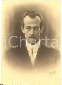 Fotografia d epoca originale 1930 ca CASTELLANZA VA Ritratto di Ottorino POMINI Foto GIOVARA 12x16 1