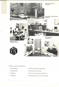 Materiale pubblicitario d’epoca 1980 ca BERGAMO Ditta Franco LUCHSINGER Pieghevole pubblicitario ILLUSTRATO 1