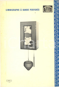 Materiale pubblicitario d’epoca 1970 ca KEMPTEN A. OTT Limnigraphe à bande perforée  Brochure ILLUSTREE 1