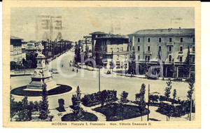 Cartolina originale da collezione 1941 MODENA Piazzale S. FRANCESCO e monumento Cartolina postale FP VG 1