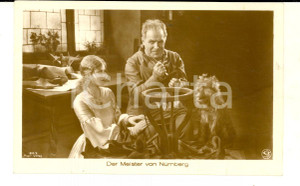 Cartolina originale da collezione 1927 CINEMA Film DIE MEISTER VON NURNBERG Scena con un cane Cartolina 1