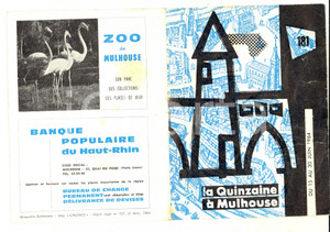 Materiale pubblicitario d’epoca Juin 1964 La quinzaine à  MULHOUSE  Libretto pubblicitario eventi 1