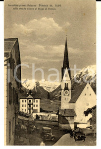 Cartolina originale da collezione 1933 SARENTINO BZ Veduta con il PENNES sulla strada nuova Cartolina FP VG 1