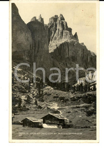 Cartolina originale da collezione 1928 TORRI DI VAJOLET dal RIFUGIO GARDECCIA Cartolina postale VINTAGE 1