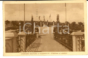 Cartolina originale da collezione 1935 CIMITERO MILITARE DI REDIPUGLIA L ingresso Cartolina ANIMATA FP VG 1