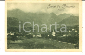 Cartolina originale da collezione 1920 ca PEDAVENA BL Veduta panoramica Cartolina postale FP NV 1