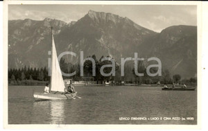 Cartolina originale da collezione 1954 LEVICO TN Veduta del lago con la CIMA PIZZO Cartolina FP VG 1