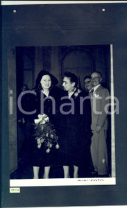 Fotografia d epoca originale 1950 MILANO TEATRO ALLA SCALA Cantanti al ricevimento dopo la tournée a Londra 1