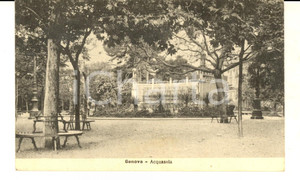 Cartolina originale da collezione 1920 GENOVA Veduta dell ACQUASOLA Cartolina postale VINTAGE FP VG 1