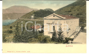 Cartolina originale da collezione 1900 ca LEVICO TERME TN Grand Hotel BELLE VUE Cartolina ILLUSTRATA FP NV 1