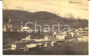 Cartolina originale da collezione 1930 MOENA Veduta panoramica del paese Cartolina VINTAGE FP VG 1